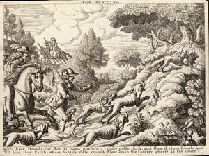 Fox Hunting by Wenceslaus Hollar